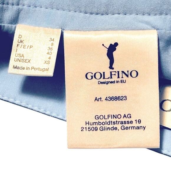Golfino Skort Womens Size 4 Lt Blue Stretch Polyester Blend Golf Tennis Side Zip - Picture 3 of 10